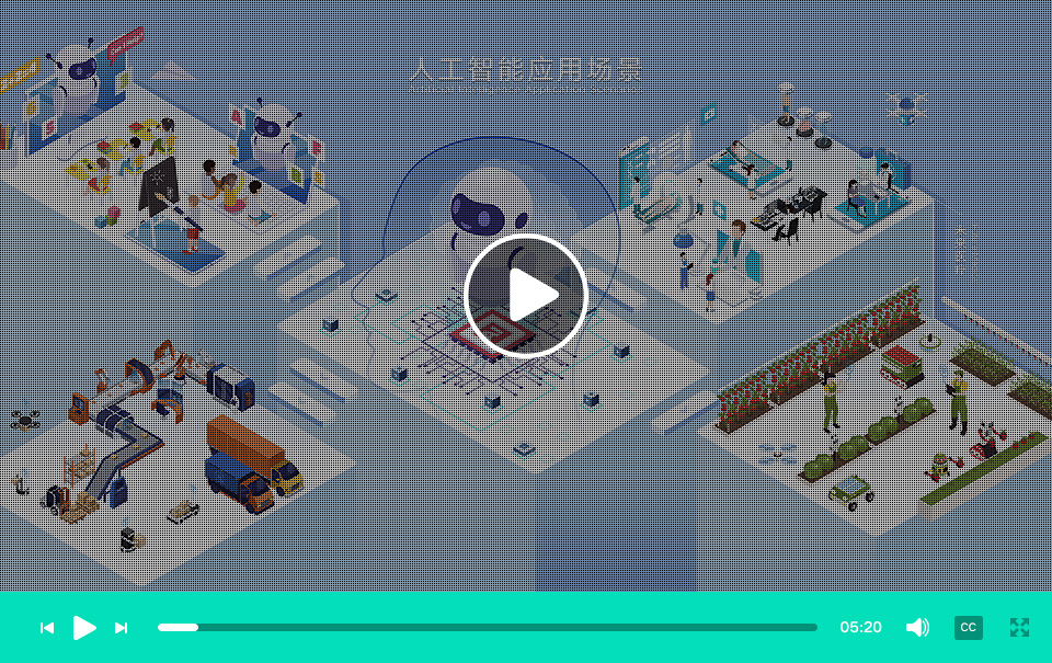 學校AI科普館 人工智能應用場景墻面互動投影